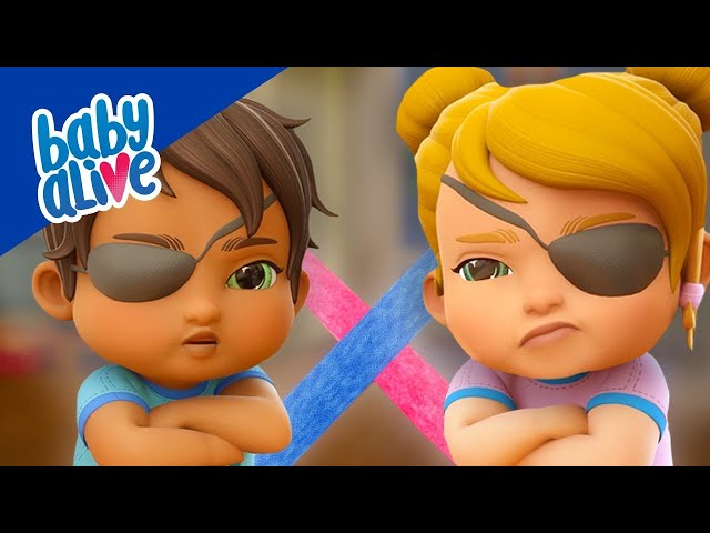 Baby Alive Official 🏴‍☠️ Lulu and Teo Play Pirates! Pretend Play ⚔️ Kids Videos 💕