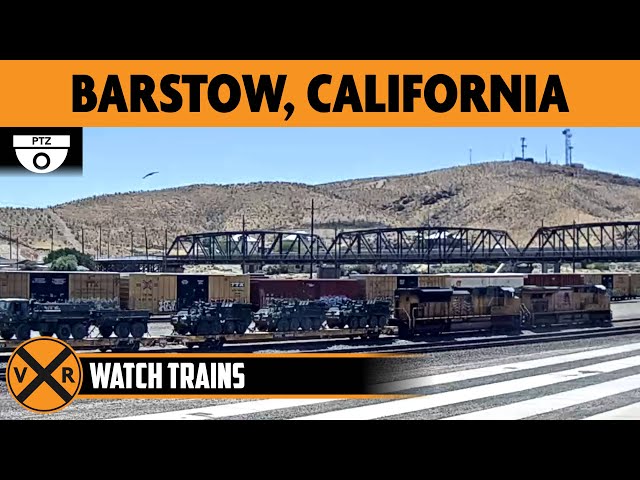 BNSF Railway Yard in Barstow, California, USA | LIVE Train Camera (PTZ)