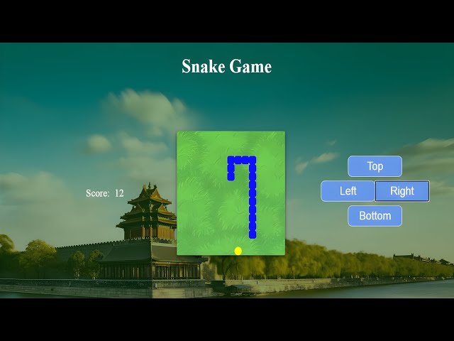 Snake Game Design Using HTML, CSS and JavaScript!