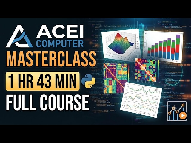 #aceicomputer Python complete Matplotlib Full Course: From Zero to Hero (103-Minute Masterclass)
