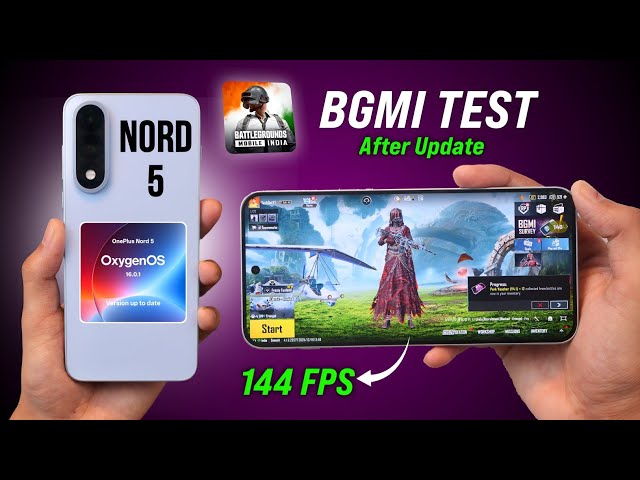 OnePlus Nord 5 Bgmi Test After OxygenOS 16 Update - Best Gaming Phone Under 30000 🔥
