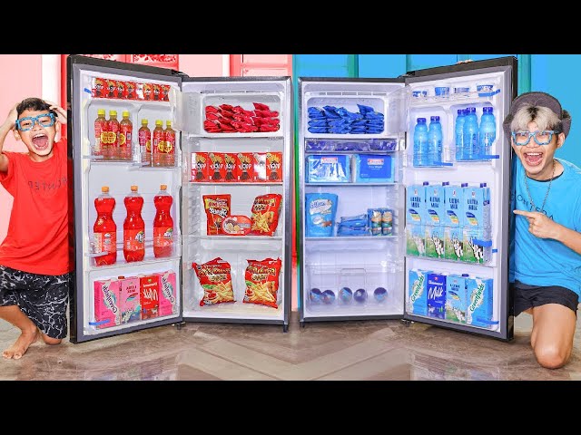 BELI KULKAS FULL BIRU VS KULKAS FULL WARNA MERAH YANG PALING SUSAH DI CARI !!!