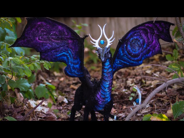 DIY Space Galaxy Dragon Poseable Sculpture Tutorial