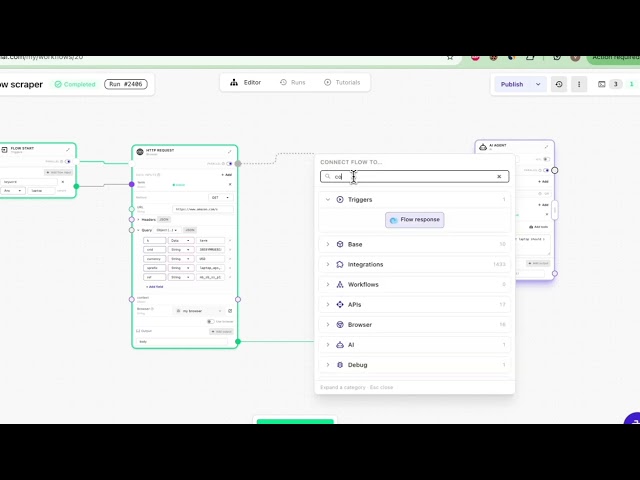Build a Scraping Workflow: HTTP Request, Code Node, AI Agent