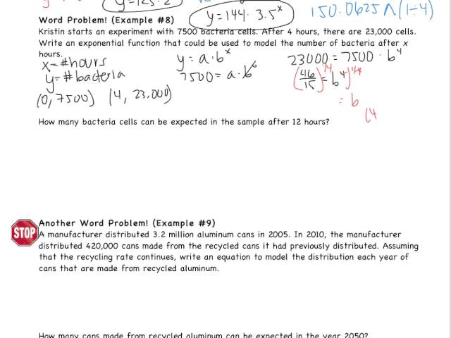 8.2: Solving Exponential Functions