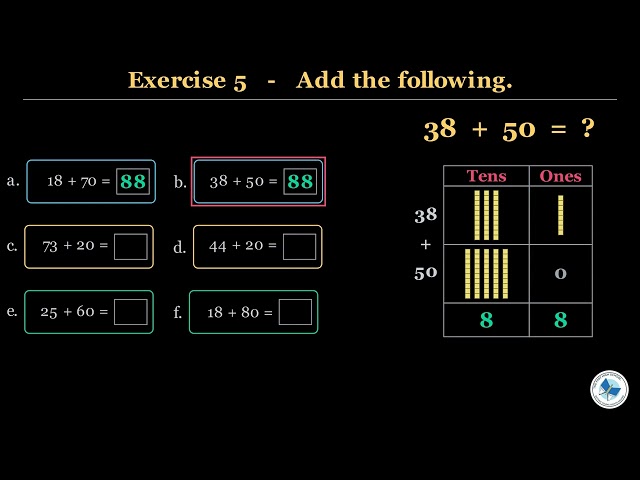 Class 1 Maths Chapter 2 | Adding Tens To A Two Digit Number