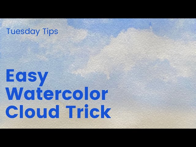 Easy Watercolor Cloud Trick Magical Watercolor Tutorial