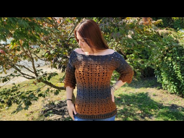 Easy Crochet sweater | Crochet pullover sweater Tutorial | Bag O Day Crochet Tutorial 737
