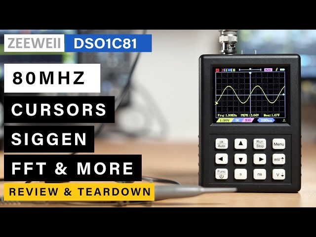 ZEEWEII DSO1C81 Oscilloscope ⭐ Real 80Mhz ▫ 250MSa/s Oscilloscope