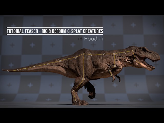 Tutorial Teaser — Rig & Deform G-Splat Creatures in Houdini