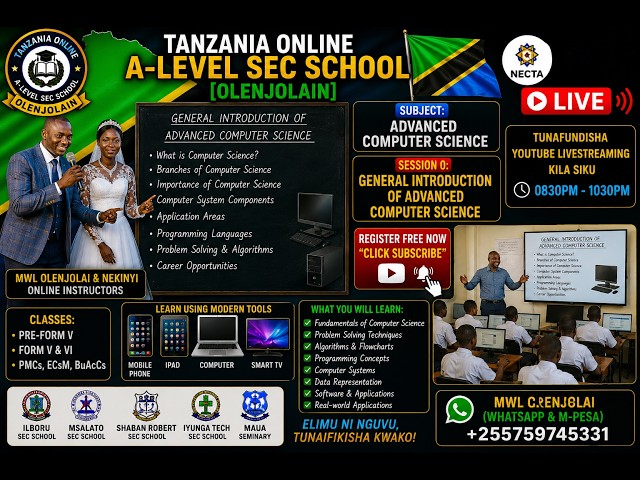 SESSION  02 | CLASSIFICATION OF COMPUTER ARCHITECTURE | ADV COMP SCIENCE| FORM V PMC | SIR OLENJOLAI
