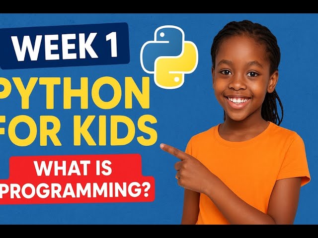 Beginner Python Class for Kids | Week 1: Learn print(), input(), comments + Install Python!