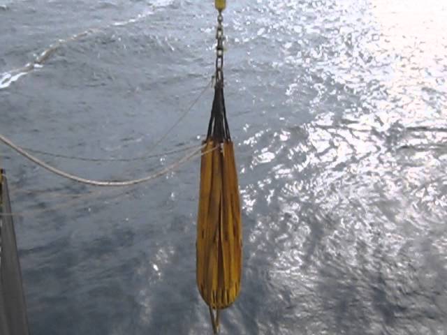 Offshore Crane Operation: load test with water bag