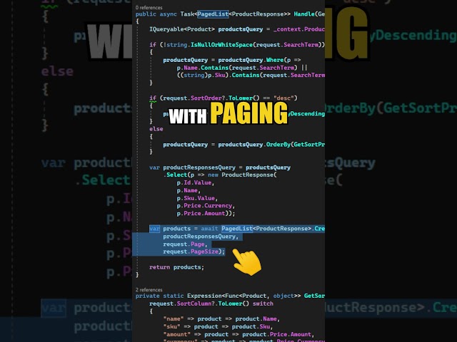 Improve API Performance With Pagination #shorts