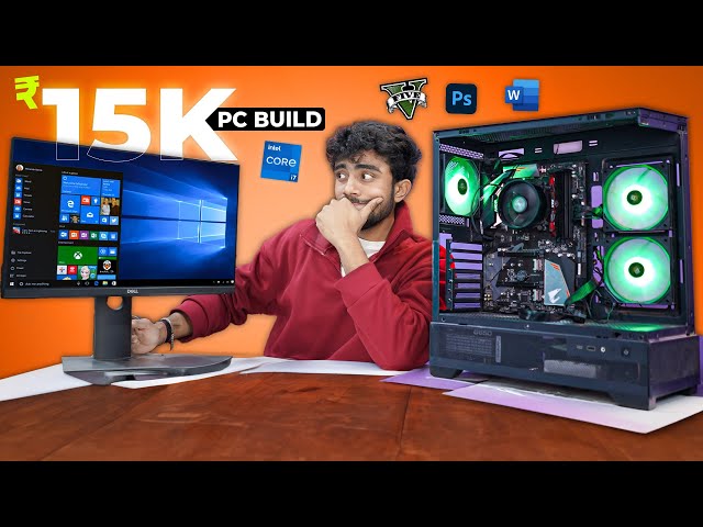 I Builded 15,000/-RS PC From Amazon - Let's Try Gaming & Software Over it!