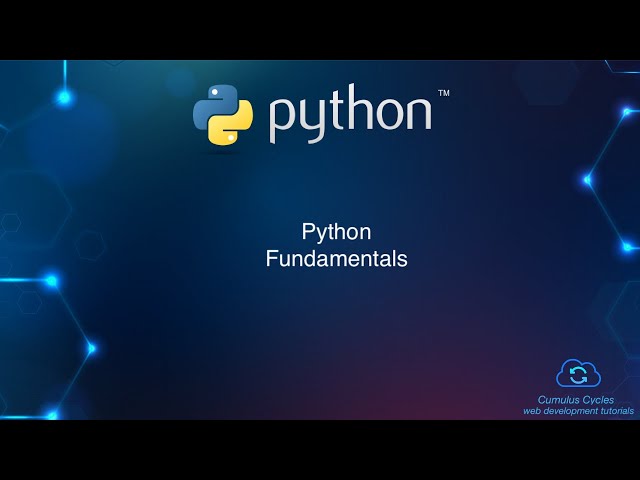 Python Fundamentals