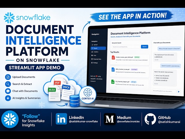 Build a Production-Ready Document Intelligence Platform on Snowflake with Cortex AI