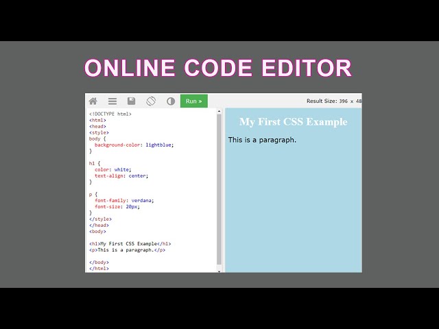 How to create a W3 schools code editor with JavaScript