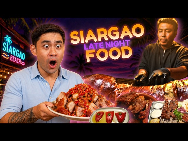 Siargao Late Night Food Tour🇵🇭 Best Eats in Siargao After Dark! 