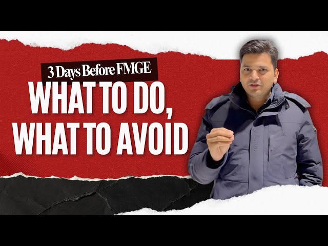 FMGE January 2026 Exam Day Strategy | FMGE Tips and Tricks | FMGE Exam Day Tips | FMGE Exam Strategy