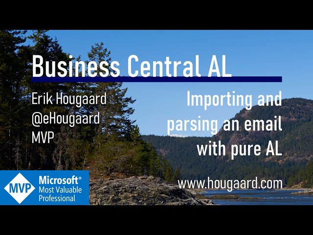 Importing and parsing an email with pure AL (Part 1)