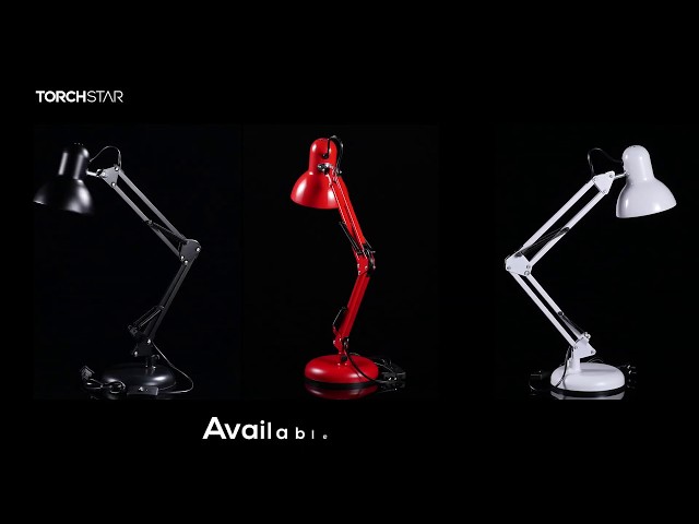 Metal Swing Arm Desk Lamp / Amazing Changeable Lamp Base