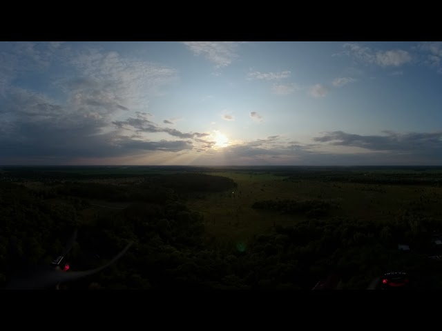 RAW from camera 360 sky VR Sky with cloud 360 Sky for VR relaxation. Timelapse 180 Sky.