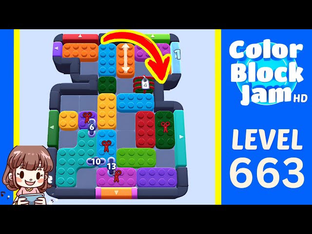 Color Block Jam Level 663 Solution Walkthrough