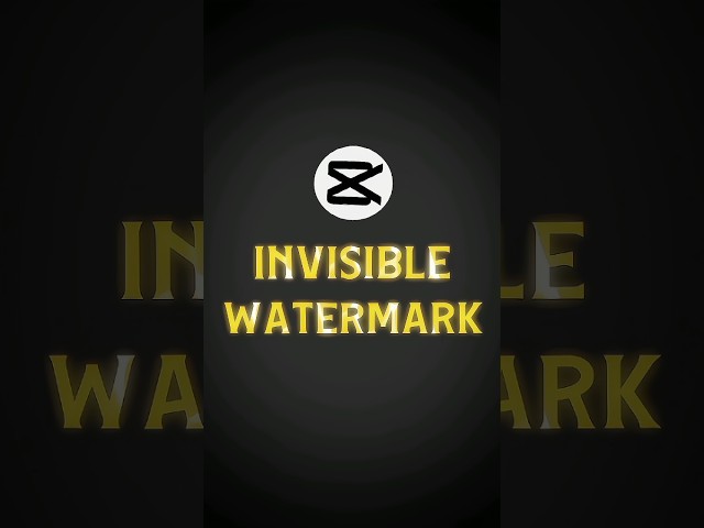 Capcut | Invisible Watermark Tutorial 💀🔥 | #shorts #tutorial