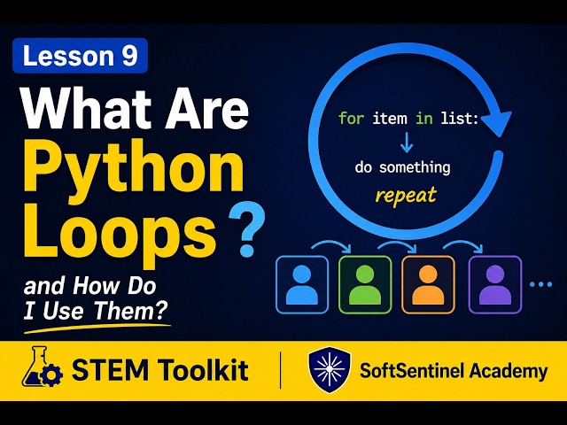 What Are Python Loops and How Do I Use Them? | Learn Python 5 Minutes a Day | STEM Toolkit