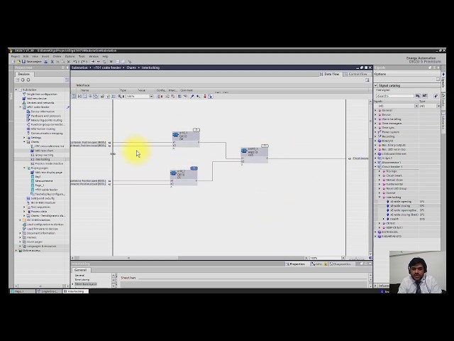 DIGSI 5, How to create interlocking using CFC in logic Editor. Example , CB & isolator interlocking