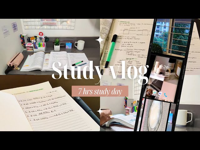 Study vlog! Grade 12 CBSE Science | Waking up early, completing notes, prepping for unit tests