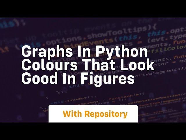 graphs in python colours that look good in figures