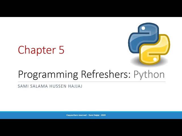 Programming (Python) - The Indentation Error (Python3)