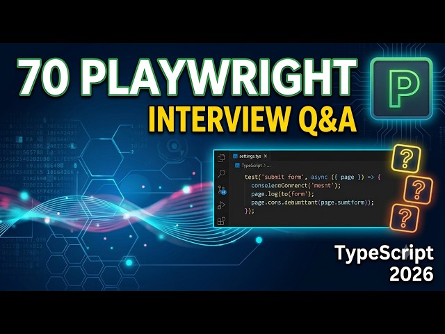 70 Playwright TypeScript Interview Questions and Answers | Automation Testing Interview 2026