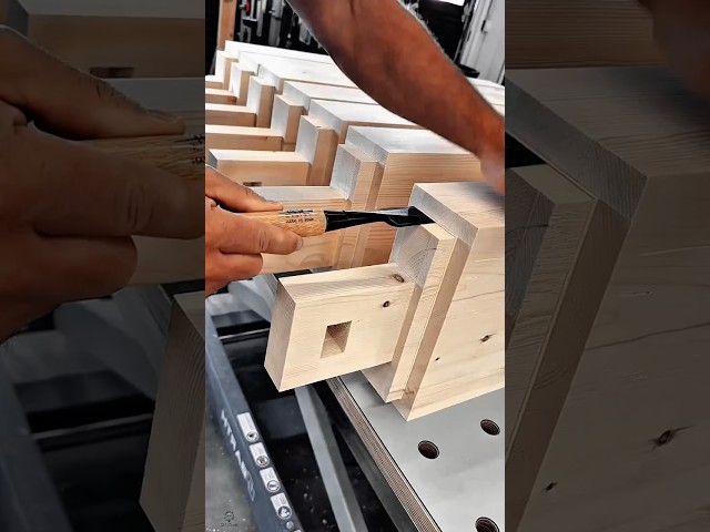 Precision Wood Chisel Work Tool with Technique for High-Quality Furniture Joints