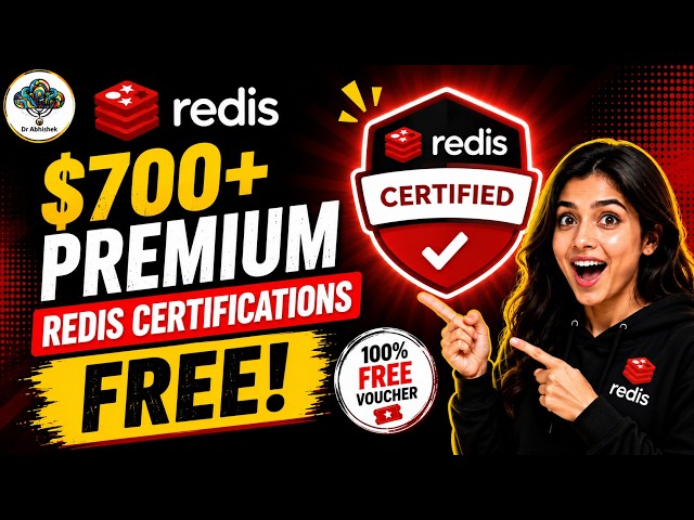 Get $700+ Worth of Premium Redis Certifications for FREE in 2026! 🤯 100% Free Voucher