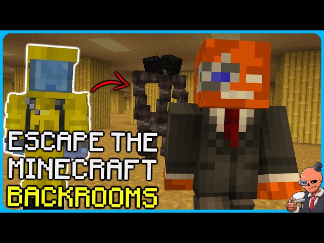 I built Backrooms that randomly generate in Minecraft
