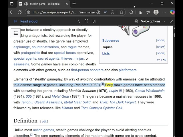 Stop Read Aloud Voice Command (Stealth Games) #python #coding #innovation #technology