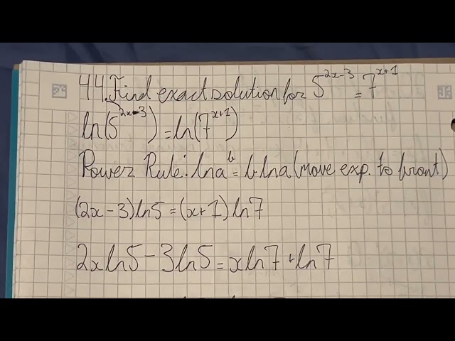 Chapter 4| Solving Exponential Equations Using Logarithms