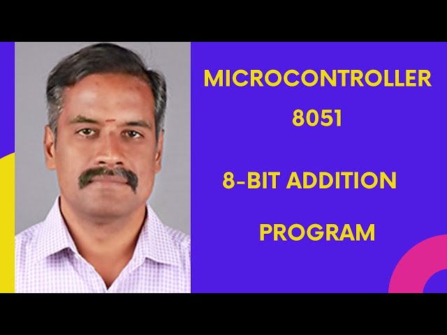 8-bit Addition         Microcontroller-8051