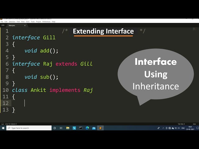extending interfaces in java | Learn Coding