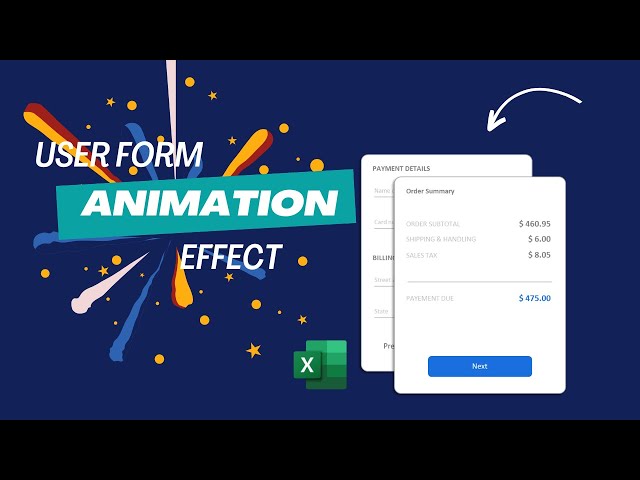 User form Animation Effect in excel | Advanced Excel