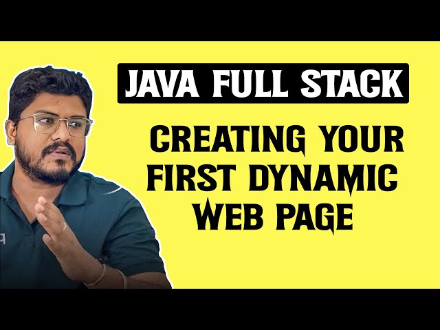 Java Full Stack: Creating Your First Dynamic Web Page | தமிழில்  | in Tamil