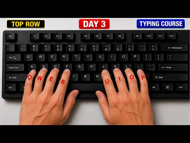 English Typing Course Day-3 | Free Typing Lessons | Touch Typing Course | EasyTech Class