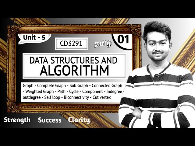 Graph in Tamil | Data Structures and Algorithm in Tamil | Unit 5 | CD3291 in Tamil