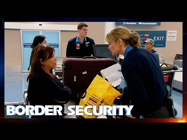 Is Disgruntled Traveler Smuggling Something Internally?! | FULL EPISODE | Border Security Australia