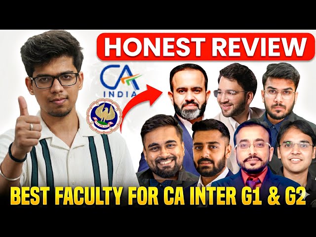 Best FACULTY for CA Inter Group 1 and Group 2 🔥Best COACHING for CA intermediate| CA Inter| ICAI