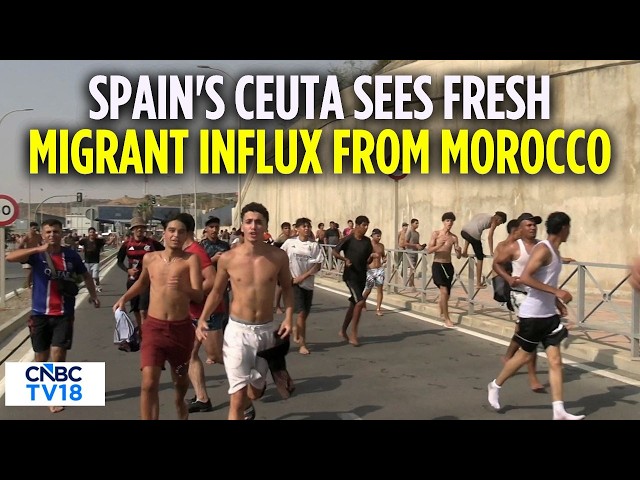 WATCH | Spain News: Thousands of Migrants Enter Spain's Ceuta From Morocco | Border Crisis | N18G