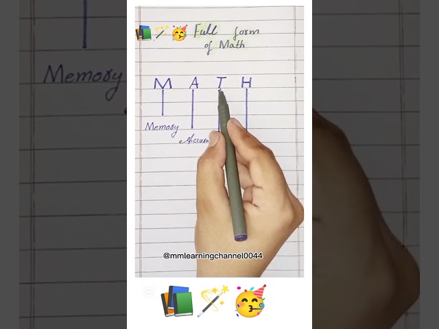What is Full Form of MATH?🤔#mathematics #mathexpert #mathfun #mathshorts #mathstricks #viralmaths